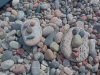 Rocks along the shore of Lake Superior, Orphan Lake Trail, Lake Superior Provincial Park