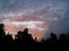 Sunset enhanced by sulphur fumes in volcanoes national park